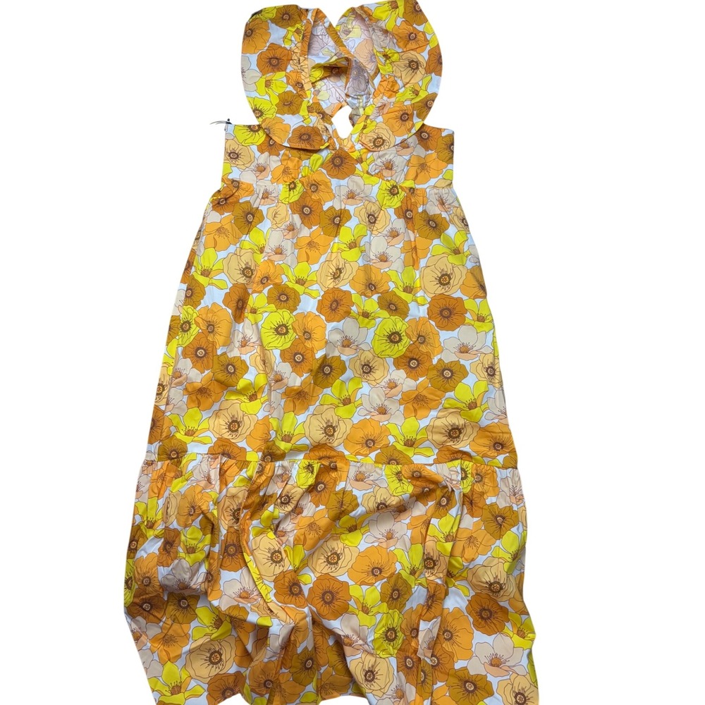 Mott50 Serena Ruffle V-Neck Maxi‎ dress floral
